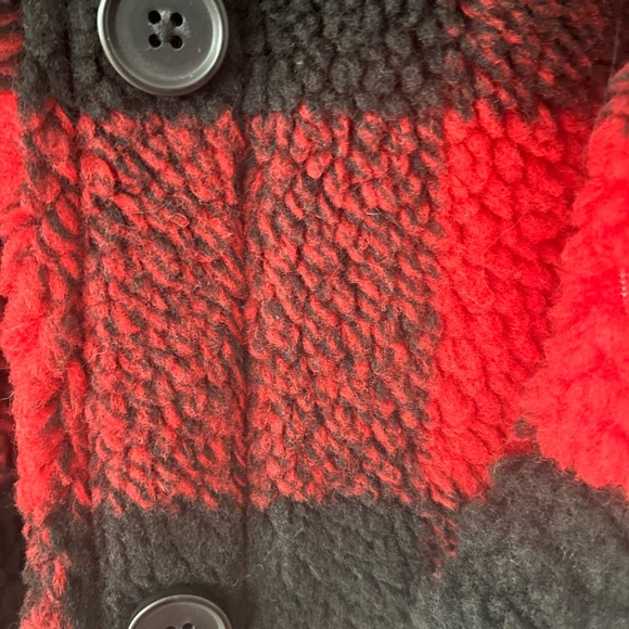 Gap oversized Buffalo Sherpa Plaid Shacket
